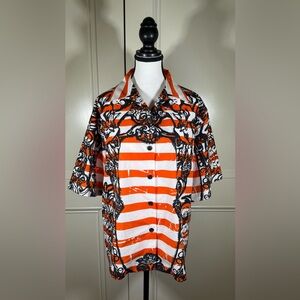 Bold Striped Button-Up Shirt